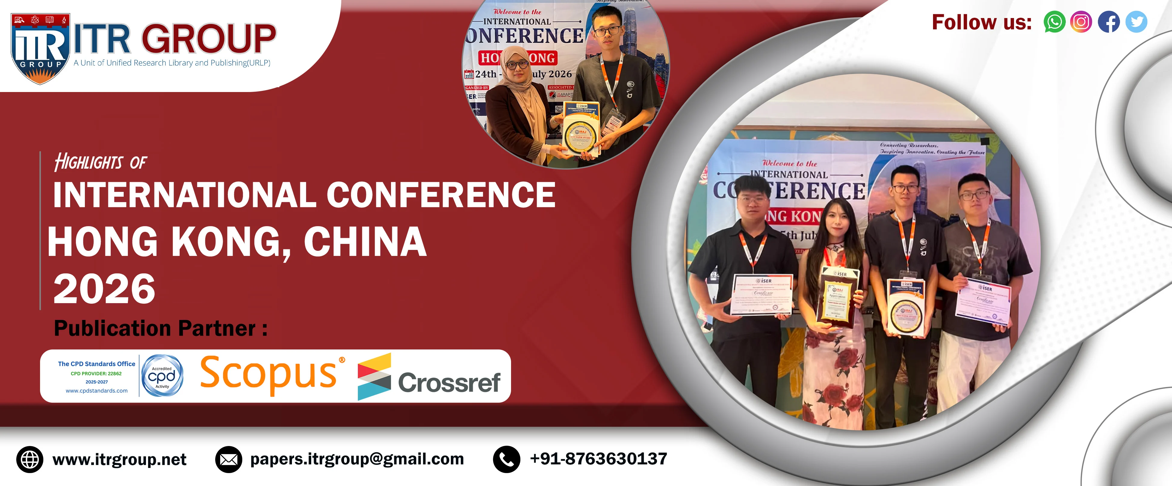 ITR International Conference in Hong Kong, China, 2026